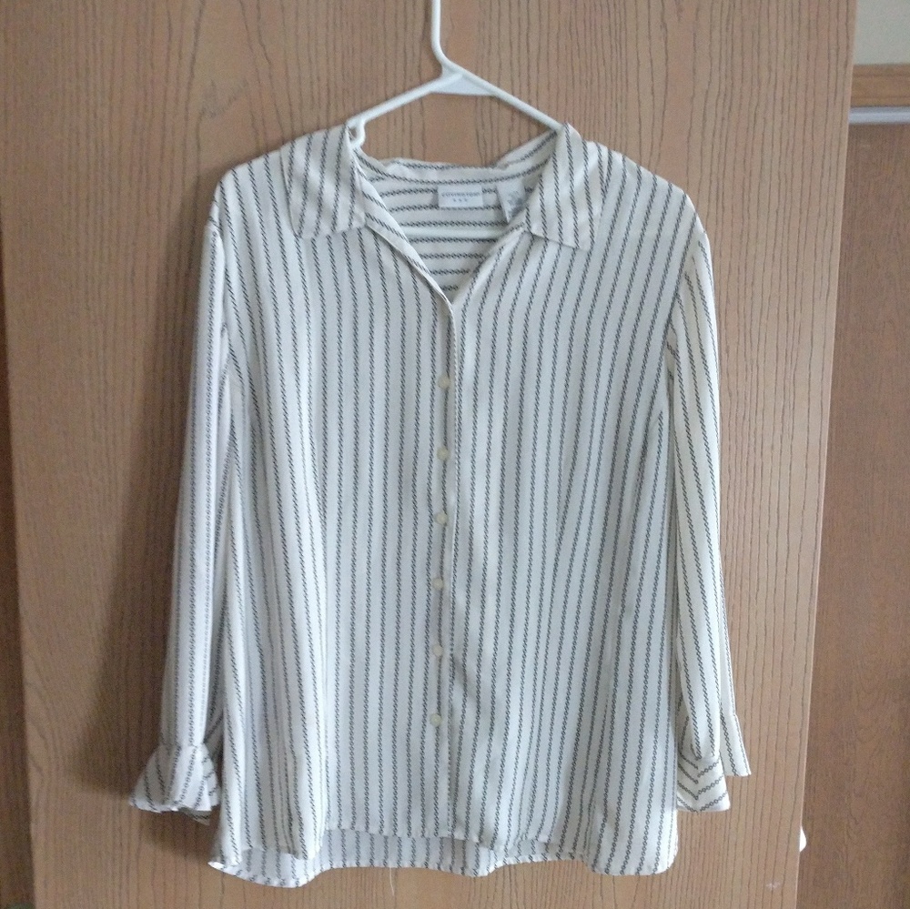 Covington 3/4 sleeve button up dress shirt, XL